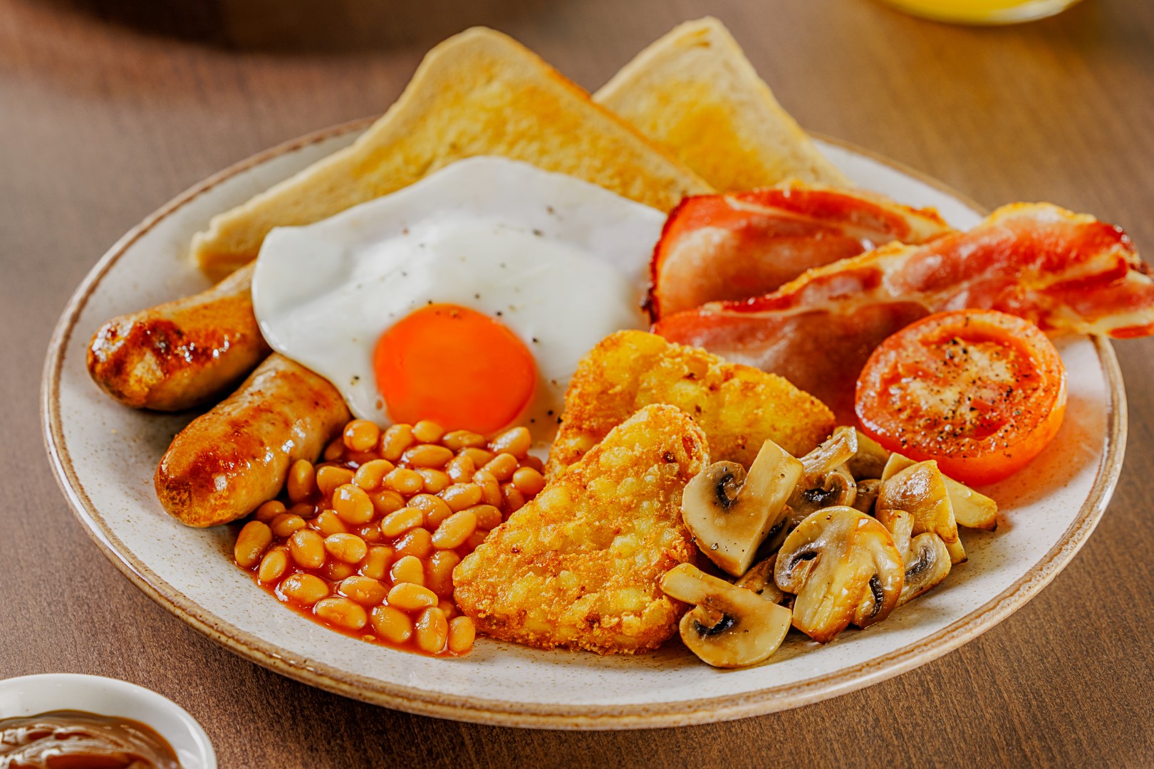 whitbread inns breakfast 2024 beans, bacon, sausages